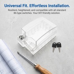 Transparent Waterproof Outdoor Socket Box Durable Plastic Protective Cover