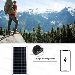 6000W Complete Solar Panel Kit Solar Power Generator 100A Home 110V/220V System