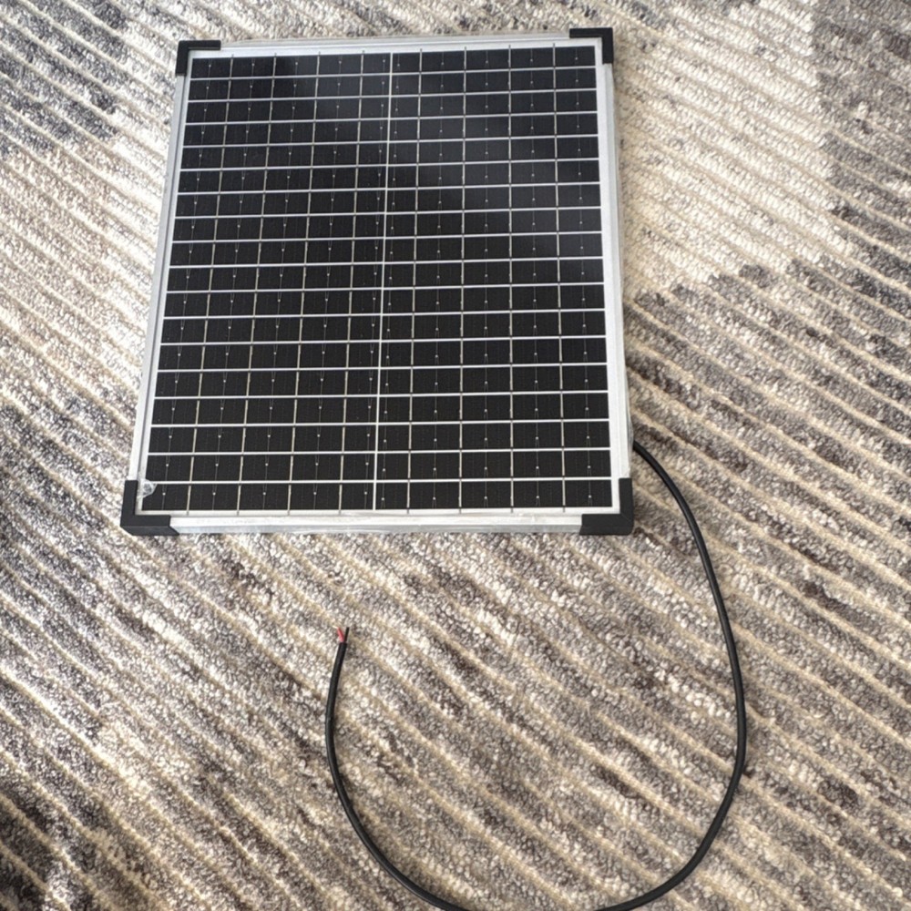 Monocrystalline 20W Solar Panel, 18V, 405x340x17mm, Off-Grid, Outdoor, DC