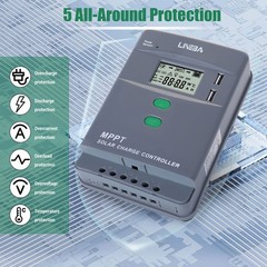 12/24V 10-100A MPPT PWM Solar Panel Regulator Battery Charge Controller Inverter