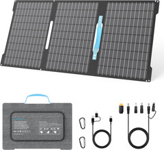 45W Portable Solar Panels Chargers with USB-C, USB-A and DC Outputs Foldable IP6