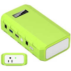Portable Power Station with AC Outlet, 65W/110V External Battery Pack 24000mA…