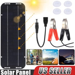 12V 30WPortable Solar Panel Car Boat Power Battery Charger Maintainer Tractor RV