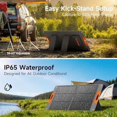 100W Portable Solar Panel for Power Station, 24% High Efficiency 100 Orange