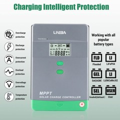 MPPT Solar Panel Charge Controller 12V/24V/48V/36V LifePO4 Regulator Auto Track