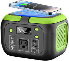 Estación de Energía Portátil 200W 155Wh Solar con AC USB-C para Camping, Nuevo