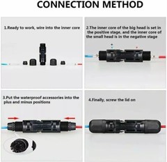 10/20/50/100/200 Pairs Male Female Solar Cable Connectors For DIY Solar Panel US