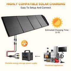300W Portable Solar Panel Foldable Solar Cells for Power Station and Camping