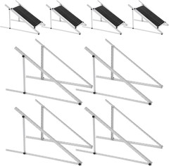 45 Inch 4Sets Solar Panel Mounting Brackets Kit 0-90 Adjustable Solar Panel Tilt