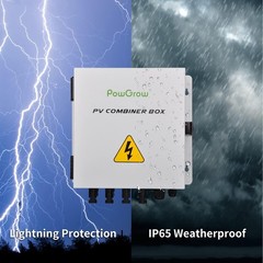 Durable Solar Combiner Box – 4 String with Surge Protection & Pre-Wired Cables