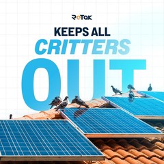 Critter Guard – 4in x 100ft Solar Panel Bird Guard – Galvanized Black PVC Coa…