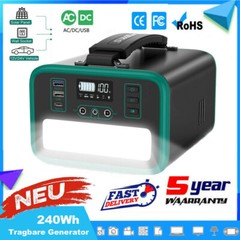 166- 518Wh Solar Generator Portable Power Station with 100W Foldable Solar Panel