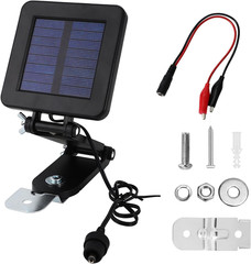 6V Solar Panel for Deer Feeder, 6 Volt Solar Panel Charger with Adjustable Mount