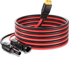High-Efficiency Solar to XT60 Cable – 10FT for RV and Portable Power Stations