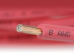 8 AWG Solar Panel Wire 10′ Power Cable UL 4703 Copper MADE IN USA PV Gauge Red