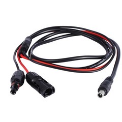 Jackery Solar Connector to DC8020 Extension Cable for 6 Feet, black