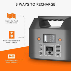 Portable Power Station 150W 155Wh Solar Generator 110V 42000Mah Portable Power B