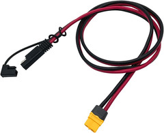 SAE to XT60 Connector Cord 12AWG Wire Extension Cable for Solar Generator Portab