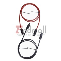1 Pair 12 AWG Solar Panel Extension Cable Wire Connector 5ft Black + Red