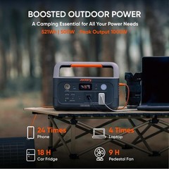 Explorer 500 v2 Portable Power Station 512Wh LiFePO4 Battery 500W AC/1000W Peak