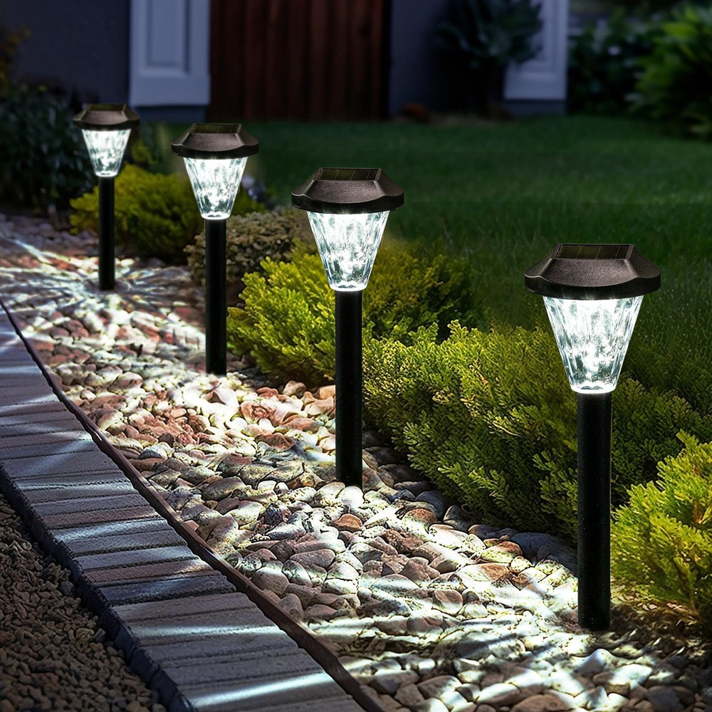 GIGALUMI 8 Pack Solar Lights Outdoor Waterproof, Solar Garden Lights | Outdoo…