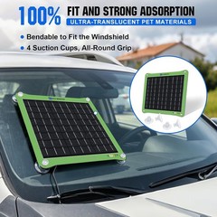 12V Waterproof Solar Car Battery Charger Maintainer 7.5W Solar Panel Trickle
