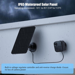 Solar Panel for Blink Camera, 4W Solar Panel Charger Compatible with New Blink O