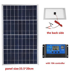 Outdoor Solar Panel 600W 12V Polycrystalline USB Power Portable Rechargeable Sol