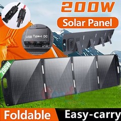 200W Mono Solar Panel 12V Power Charger Home Boat RV Car Battery Power Off-Grid