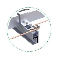Solar Panel Mounting Bracket Clamps Grounding Lug Photovoltaic Support