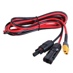 12AWG XT60 Female Charging Cable for Solar Generators and Car Folding Panel
