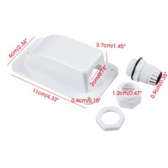 4Pcs Single Wire Cable Entry Gland Box Roof Solar Panel Junction Box Waterproof