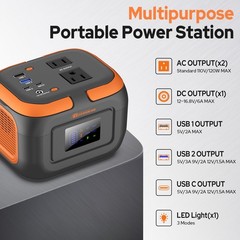 Portable Power Station 120W, 110V Power Bank with AC Outlet, Portable Generat…