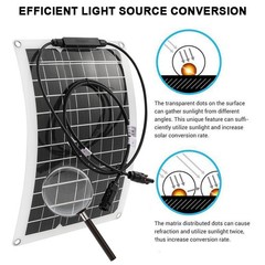 30000W Peak Solar System Kit Flexible Panel DC 12V/24V To AC 110V/220V