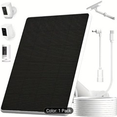 6W Solar Panel for Ring Camera Battery – Solar Charger with Retractable 360°