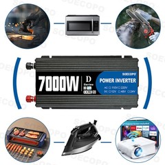 SOECOPO 7000W Peak Solar System Kit 2pcs Panel for Camping RV Home chargerGm