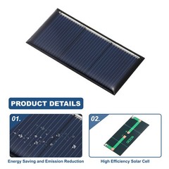 2pcs Mini 1.5V 0.24W 160mA Solar Panels for Photovoltaic Cells