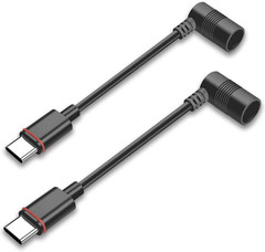 Barrel Plug to USB-C Adapter for Ring Solar Panel Cameras, Compatible with