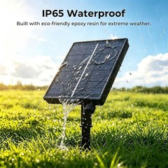 24V Replacement Solar Panel for Outdoor Lights 8 Modes Solar Outlet