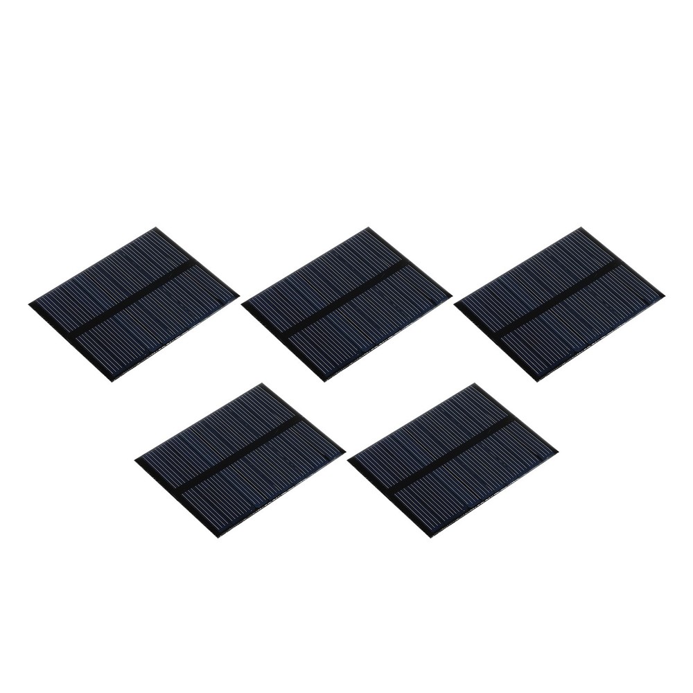 5Pack Mini Solar Panel Cell 5.5V 90mA 0.495W 70mm x 55mm for DIY Project