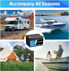 1-PACK 12V 8Ah LiFePO4 Deep Cycle Battery Energy for RV, Solar, Marine,Home New