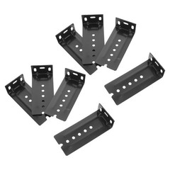 8Pcs Reusable Keyboard Slide Mounting Brackets Alloy Black for Drawer Support