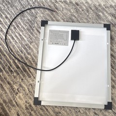 Monocrystalline 20W Solar Panel, 18V, 405x340x17mm, Off-Grid, Outdoor, DC