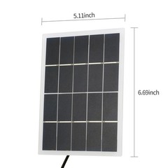 3W 5V Solar Panel With DC Port Polycrystalline Silicon Solar Cell DIY FHTA
