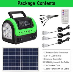 Compact 5W Solar Power Station with Charging Options for Outdoor Adventures