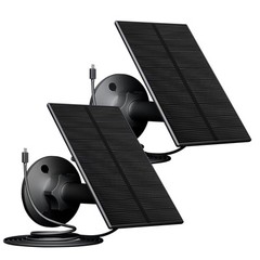 2W Solar Panel for Security Camera, USB Solar Panel for Camera, USB Solar Pan…