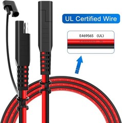 15ft 10AWG SAE Extension Cable Quick Disconnect Connector Wire Solar Battery RV