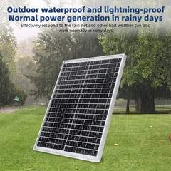 2x Solar Panels 100W 12V High-Efficiency Monocrystalline PV Module Power Charger