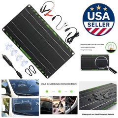 High Efficiency 10W 12V Solar Panel Battery Charger for RVs, Cars & Motorcycles