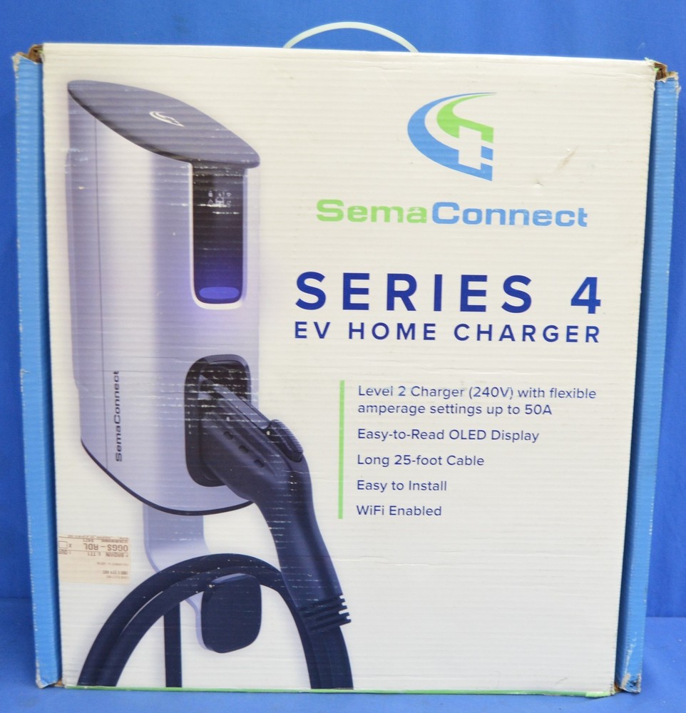 Level 2 EV Charger 12kw 50A 25ft J1772 14-50P/ WiFi Sema Connect